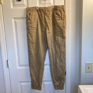 khaki joggers